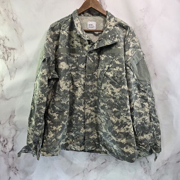 Military Jacket Mens Large Reg Digital Camo Desert Top Shirt Air Force Army 7714 - Picture 1 of 10